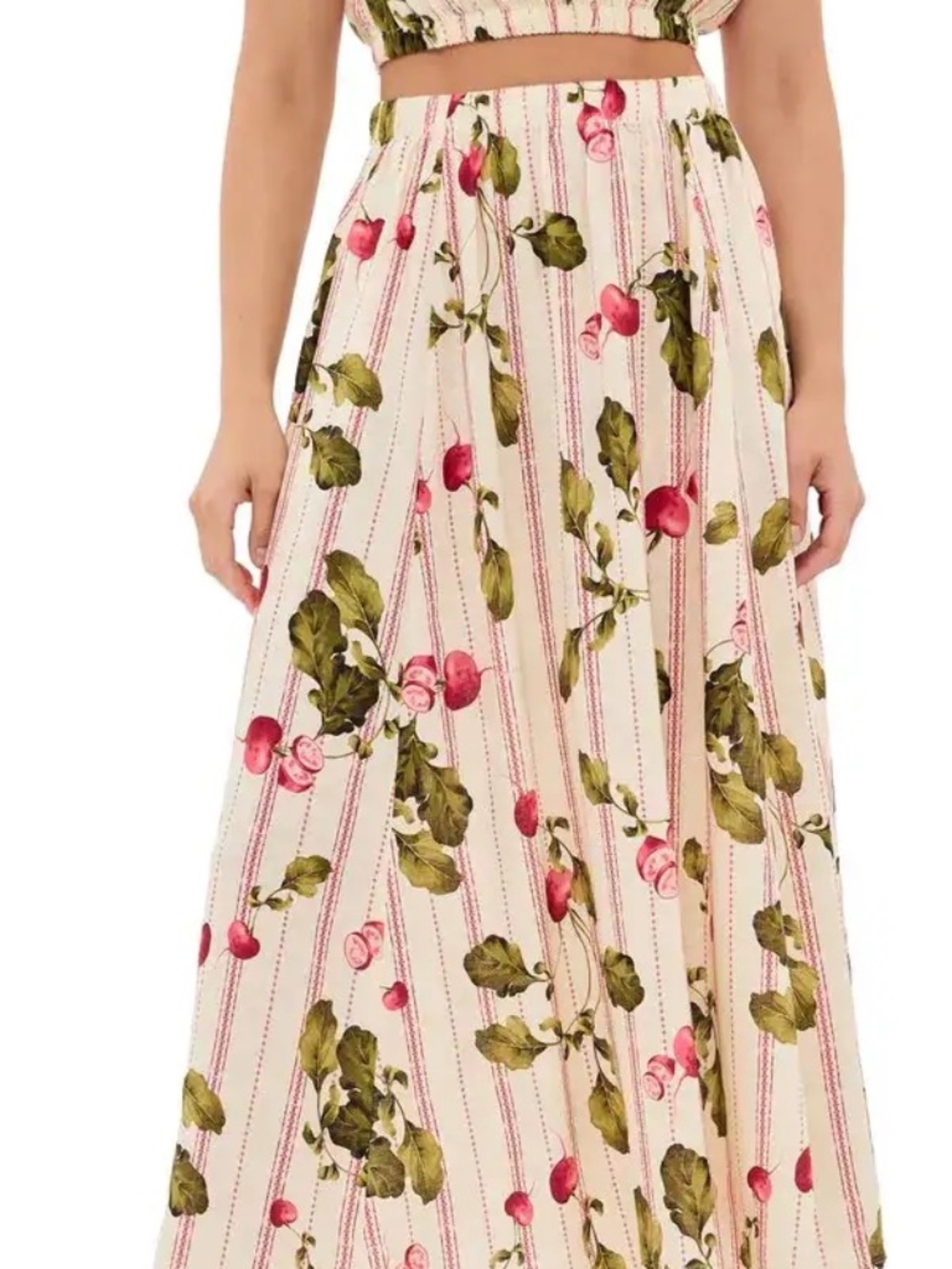 NWOT MADELYNNE MEADOW MIDI SKIRT WOMEN'S SIZE XXS BOTANICAL NEW WITHOUT TAG